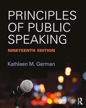 Principles of Public Speaking 19th Edition