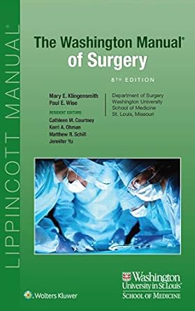 The Washington Manual of Surgery 8th Edition