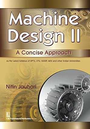 Machine Design 11 A Concise Approach