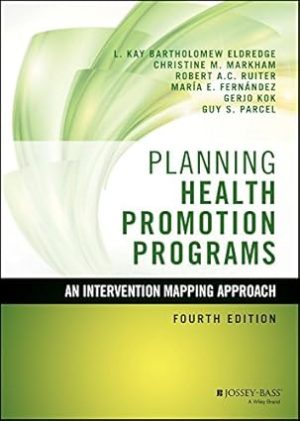 Planning Health Promotion Programs An Intervention Mapping Approach 4th Edition