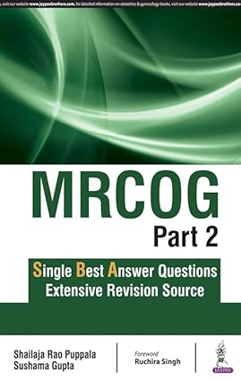MRCOG Single Best Answer Questions Extensive Revision Source
