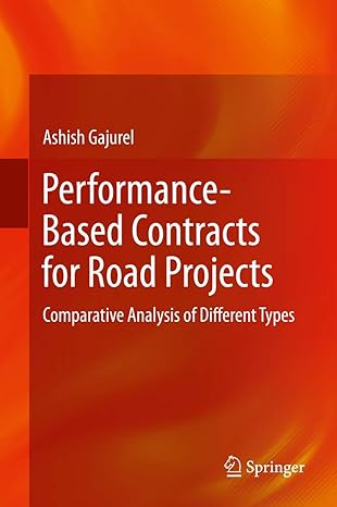 Performance Based Contracts for Road Projects Comparative Analysis of Different Types