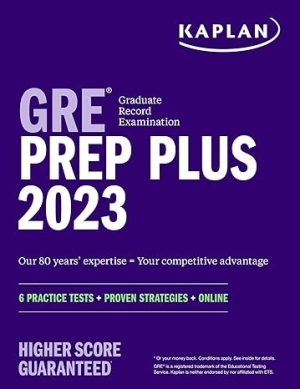 GRE Prep Plus 2023 Includes 6 Practice Tests 1500
