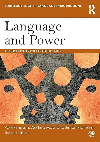 Language and Power A Resource Book for Students 2nd Edition