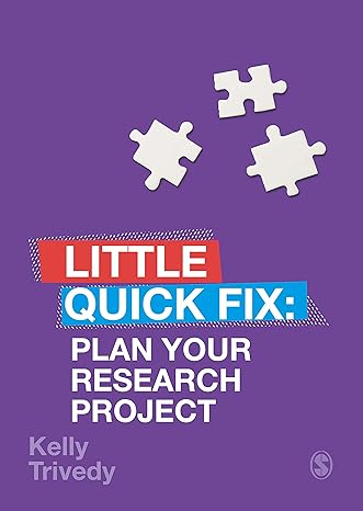 Plan Your Research Project Little Quick Fix