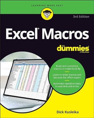 Excel Macros For Dummies 3rd Edition