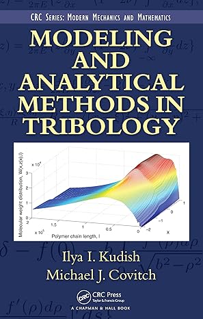 Modeling and Analytical Methods in Tribology