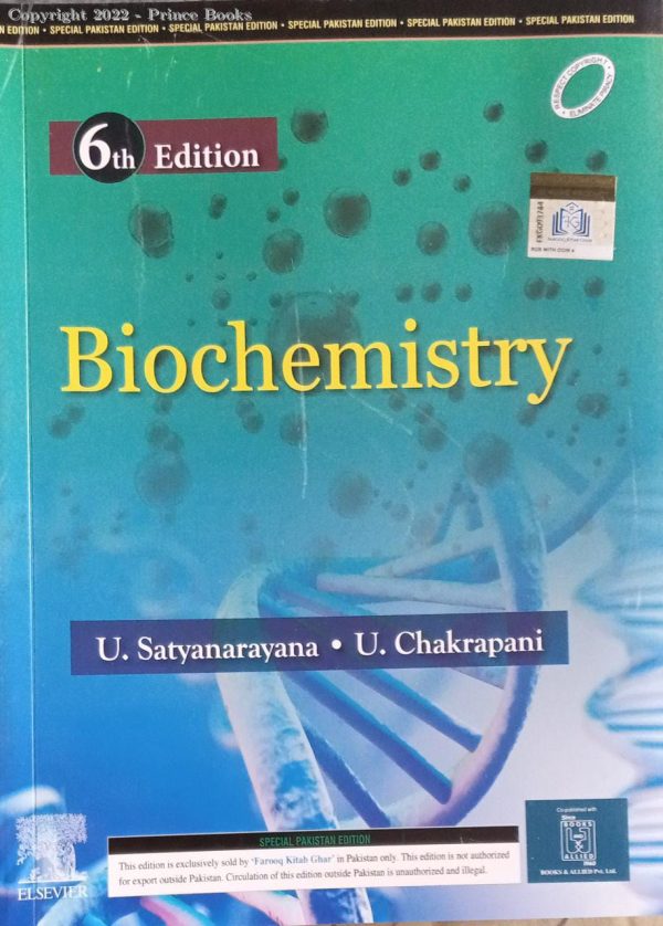 Biochemistry 6th Edition By Satyanarayana