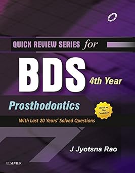 QRS for BDS 4th Year Prosthodontics