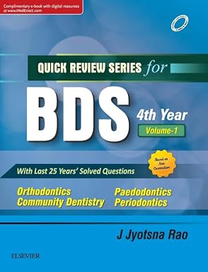 Quick Review Series For Bds 4th Year Volume 1