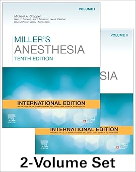 Millers Anesthesia 10th Edition