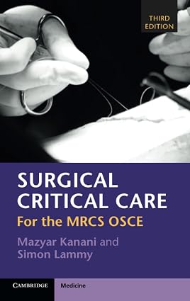 Surgical Critical Care 3rd Edition