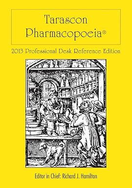 Tarascon Pocket Pharmacopoeia 2013 Classic Shirt Pocket 14th Edition