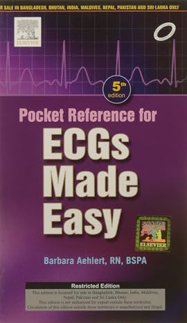 Pocket Reference for ECGs Made Easy 5th Edition