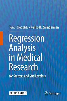 Regression Analysis in Medical Research for Starters and 2nd Levelers