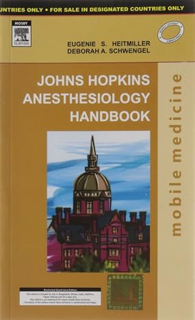 John Hopkins Anesthesiology Handbook