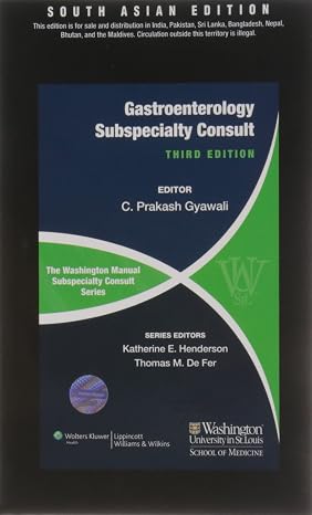 The Washington Manual Gastroenterology 3rd Edition