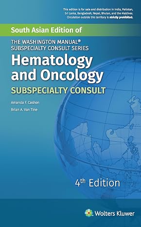 The Washington Manual Hematology And Oncology 4th Edition