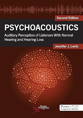 Psychoacoustics Auditory Perception of Listeners with Normal Hearing and Hearing Loss 2nd Edition